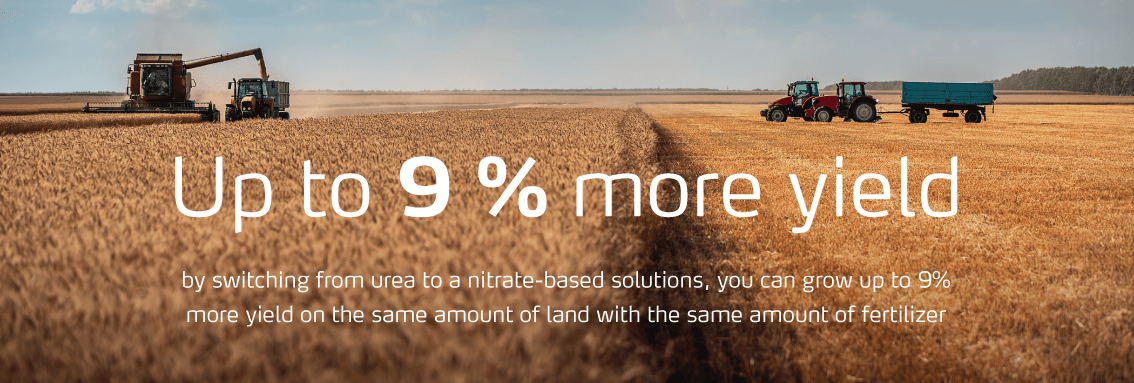 El cambio a productos a base de nitratos puede suponer hasta un 9% más de rendimiento